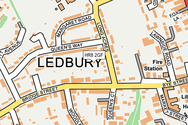 HR8 2GF map - OS OpenMap – Local (Ordnance Survey)