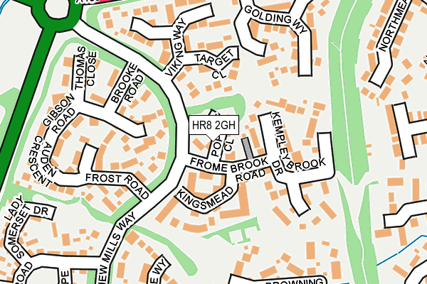 HR8 2GH map - OS OpenMap – Local (Ordnance Survey)