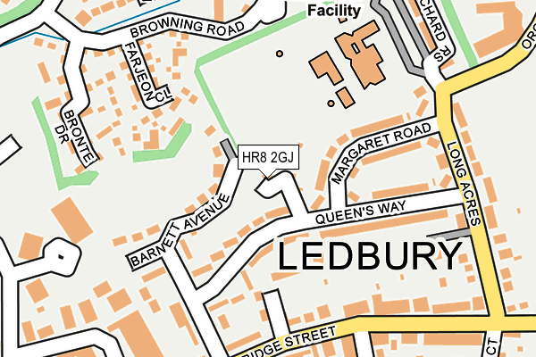 HR8 2GJ map - OS OpenMap – Local (Ordnance Survey)