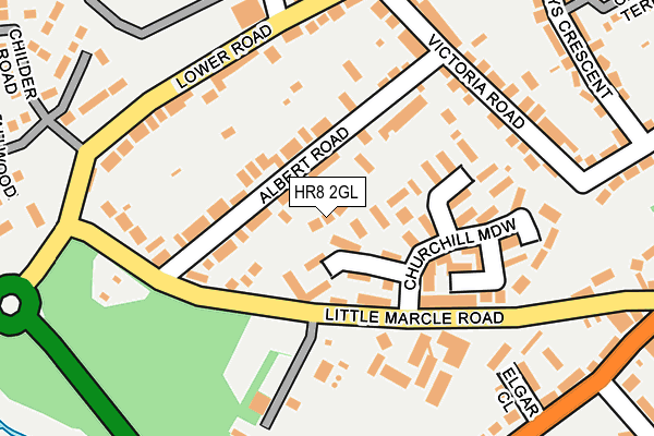 HR8 2GL map - OS OpenMap – Local (Ordnance Survey)