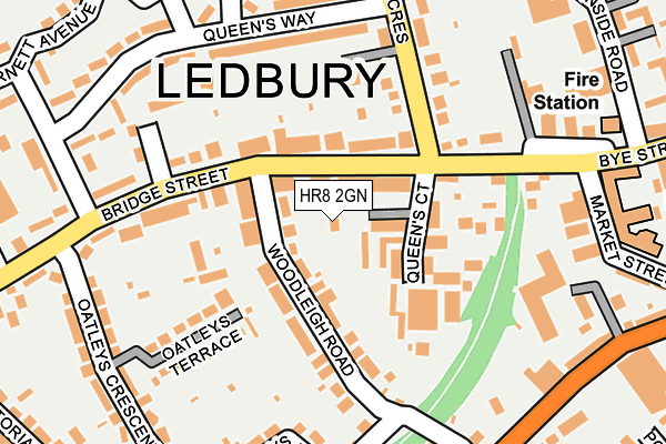 HR8 2GN map - OS OpenMap – Local (Ordnance Survey)