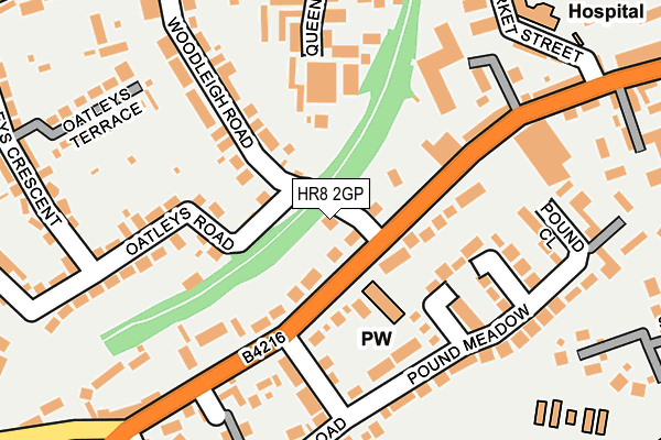 HR8 2GP map - OS OpenMap – Local (Ordnance Survey)