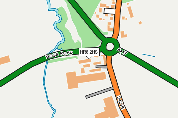 HR8 2HS map - OS OpenMap – Local (Ordnance Survey)