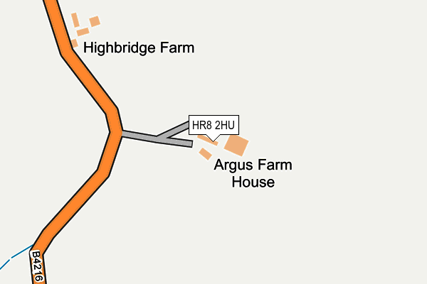 HR8 2HU map - OS OpenMap – Local (Ordnance Survey)