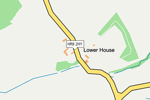 HR8 2HY map - OS OpenMap – Local (Ordnance Survey)