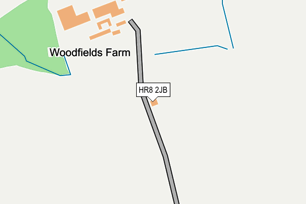 HR8 2JB map - OS OpenMap – Local (Ordnance Survey)