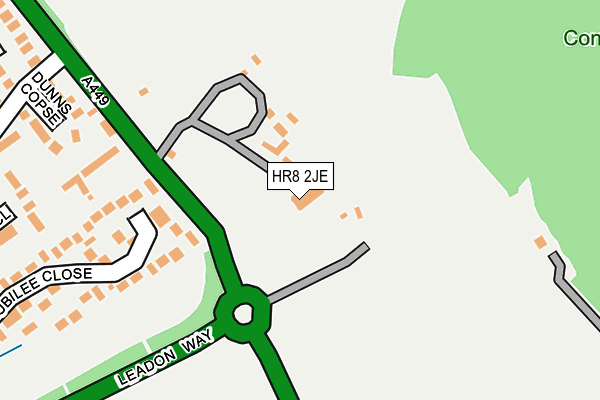 HR8 2JE map - OS OpenMap – Local (Ordnance Survey)