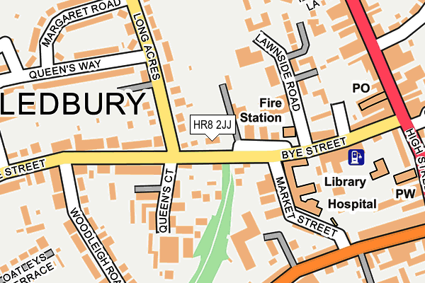 HR8 2JJ map - OS OpenMap – Local (Ordnance Survey)