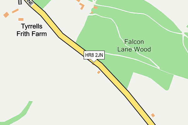 Map of WOODSIDE LODGES COUNTRY PARK LLP at local scale