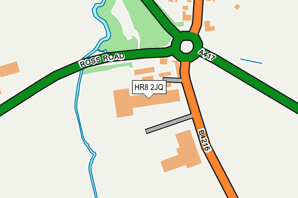 HR8 2JQ map - OS OpenMap – Local (Ordnance Survey)