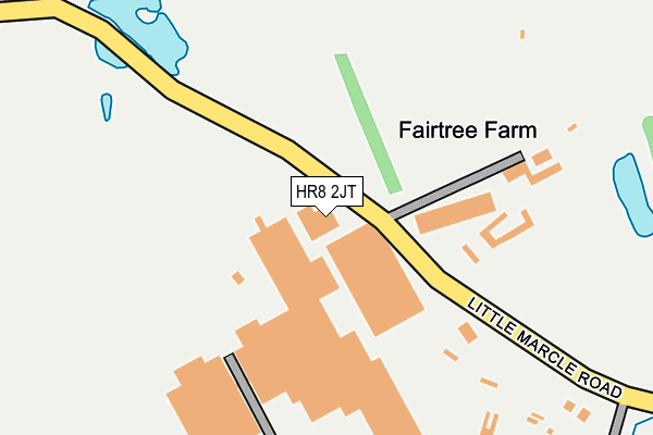 HR8 2JT map - OS OpenMap – Local (Ordnance Survey)