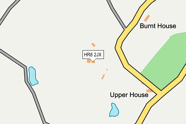 HR8 2JX map - OS OpenMap – Local (Ordnance Survey)