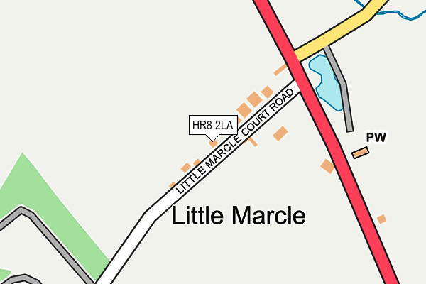 HR8 2LA map - OS OpenMap – Local (Ordnance Survey)