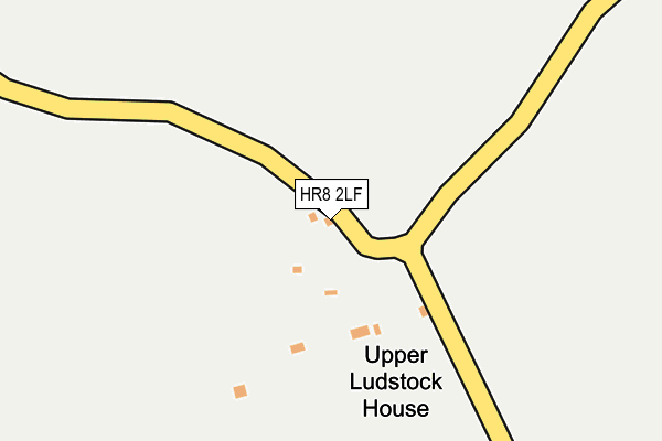 HR8 2LF map - OS OpenMap – Local (Ordnance Survey)