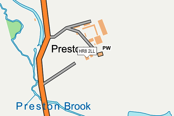 HR8 2LL map - OS OpenMap – Local (Ordnance Survey)