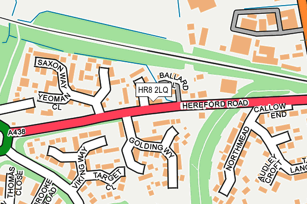 HR8 2LQ map - OS OpenMap – Local (Ordnance Survey)