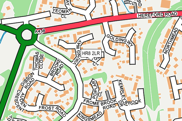 HR8 2LR map - OS OpenMap – Local (Ordnance Survey)