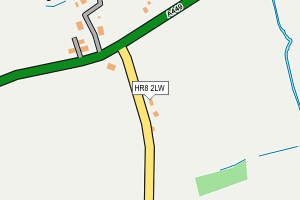 HR8 2LW map - OS OpenMap – Local (Ordnance Survey)