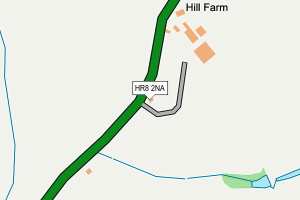 HR8 2NA map - OS OpenMap – Local (Ordnance Survey)