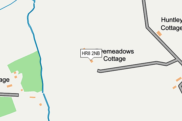 HR8 2NB map - OS OpenMap – Local (Ordnance Survey)