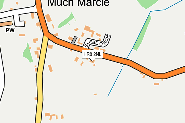 HR8 2NL map - OS OpenMap – Local (Ordnance Survey)