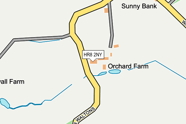 HR8 2NY map - OS OpenMap – Local (Ordnance Survey)
