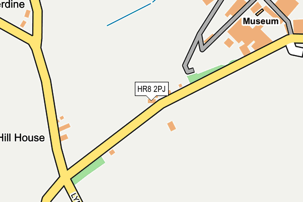 HR8 2PJ map - OS OpenMap – Local (Ordnance Survey)