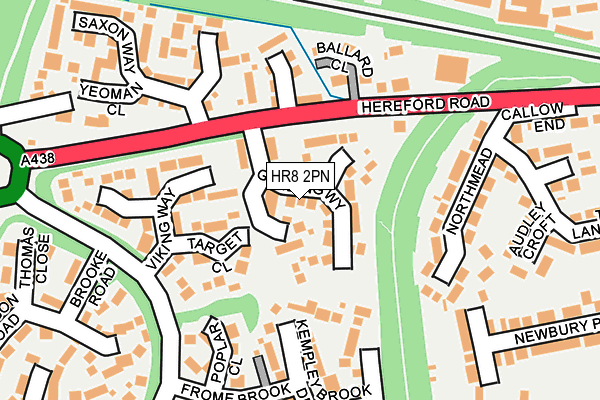 HR8 2PN map - OS OpenMap – Local (Ordnance Survey)