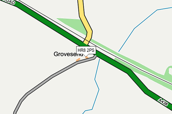 HR8 2PS map - OS OpenMap – Local (Ordnance Survey)