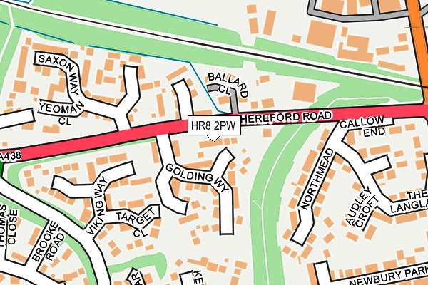 HR8 2PW map - OS OpenMap – Local (Ordnance Survey)