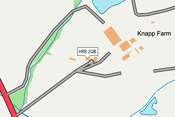 HR8 2QB map - OS OpenMap – Local (Ordnance Survey)