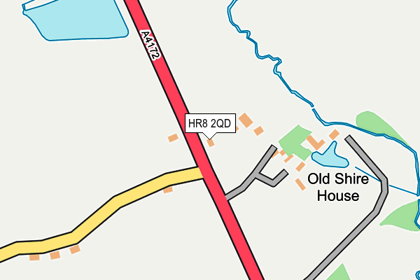 HR8 2QD map - OS OpenMap – Local (Ordnance Survey)