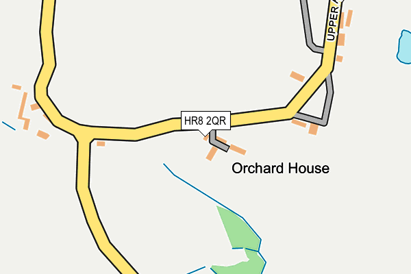 HR8 2QR map - OS OpenMap – Local (Ordnance Survey)