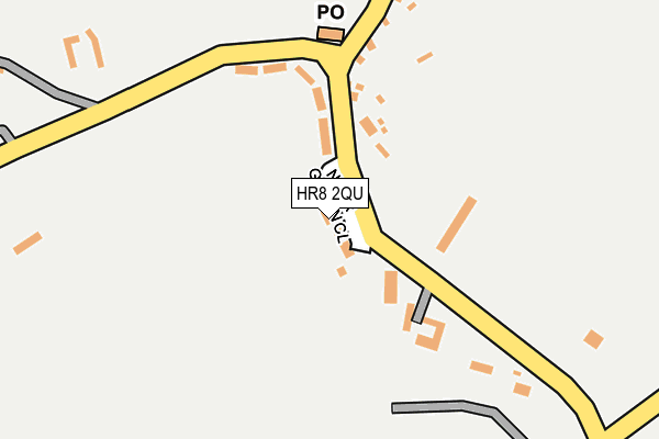 HR8 2QU map - OS OpenMap – Local (Ordnance Survey)