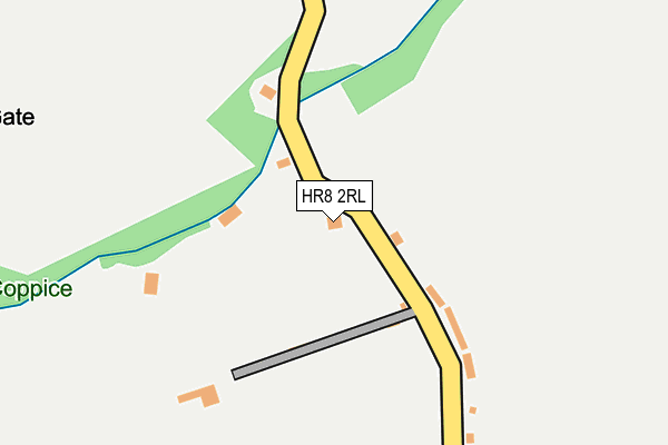 HR8 2RL map - OS OpenMap – Local (Ordnance Survey)