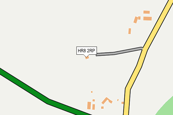 HR8 2RP map - OS OpenMap – Local (Ordnance Survey)