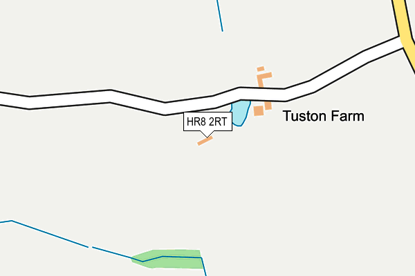 HR8 2RT map - OS OpenMap – Local (Ordnance Survey)