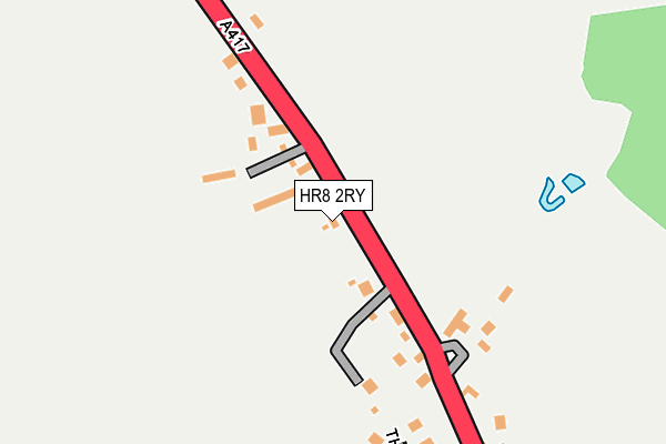 HR8 2RY map - OS OpenMap – Local (Ordnance Survey)
