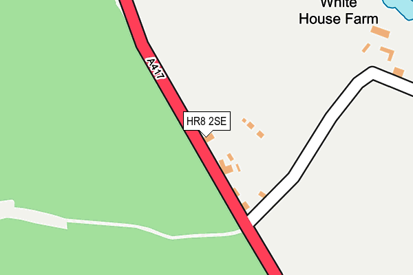 HR8 2SE map - OS OpenMap – Local (Ordnance Survey)