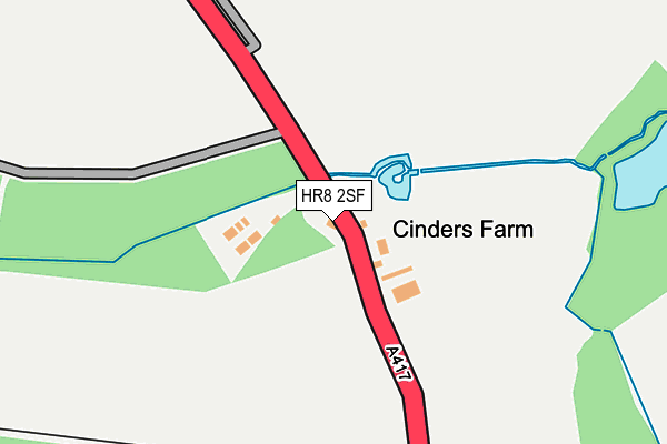 HR8 2SF map - OS OpenMap – Local (Ordnance Survey)