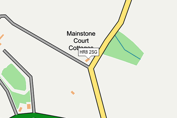 HR8 2SG map - OS OpenMap – Local (Ordnance Survey)