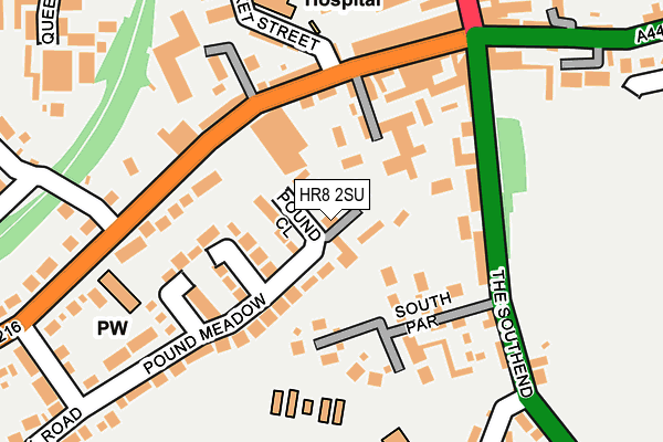 HR8 2SU map - OS OpenMap – Local (Ordnance Survey)