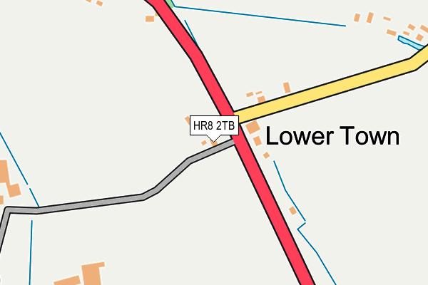 HR8 2TB map - OS OpenMap – Local (Ordnance Survey)