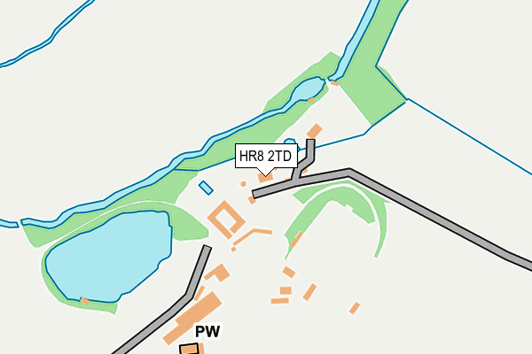 HR8 2TD map - OS OpenMap – Local (Ordnance Survey)