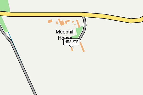 HR8 2TF map - OS OpenMap – Local (Ordnance Survey)