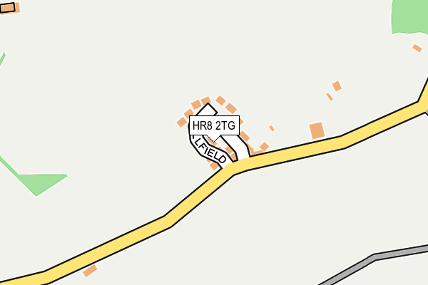 HR8 2TG map - OS OpenMap – Local (Ordnance Survey)