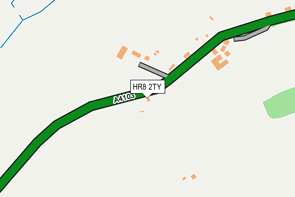 HR8 2TY map - OS OpenMap – Local (Ordnance Survey)