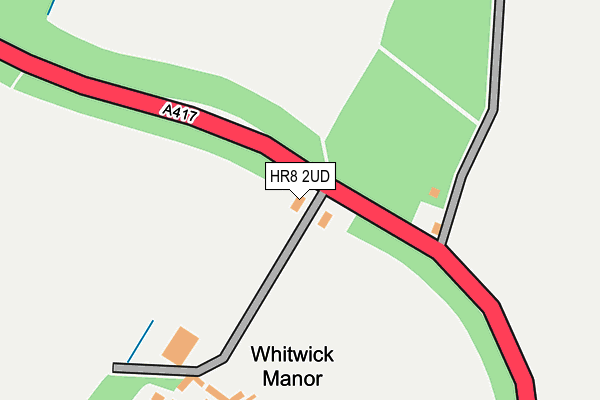HR8 2UD map - OS OpenMap – Local (Ordnance Survey)