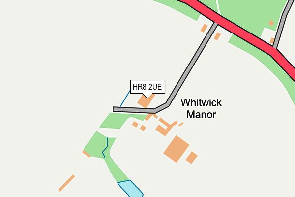 HR8 2UE map - OS OpenMap – Local (Ordnance Survey)