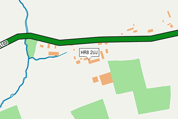 HR8 2UJ map - OS OpenMap – Local (Ordnance Survey)